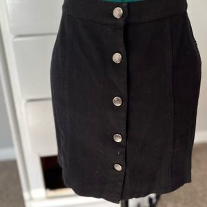 Black and checkered skater skirt